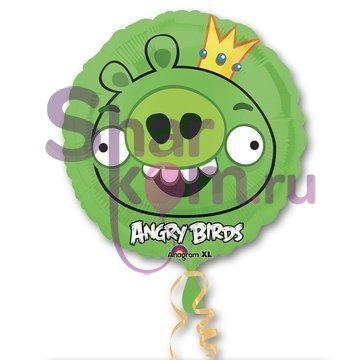 Фольгированный круг "Angry Birds"