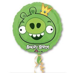 Фольгированный круг "Энгри Бердс (Angry Birds)"