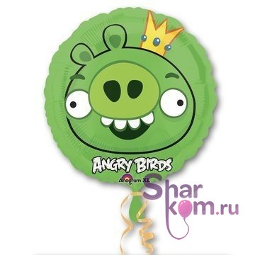 Фольгированный круг "Энгри Бердс (Angry Birds)"