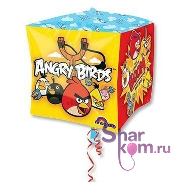 Фольгированный квадрат "Чудесные Энгри Бердс (Angry Birds)"