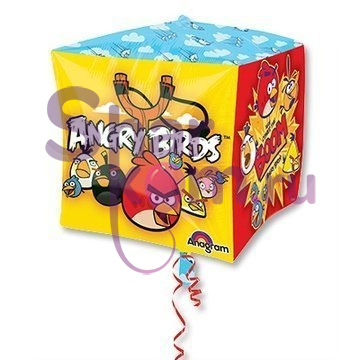 Фольгированный квадрат "Чудесные Angry Birds"