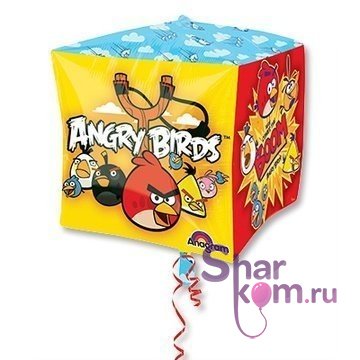 Фольгированный квадрат "Чудесные Энгри Бердс (Angry Birds)"
