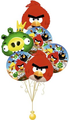 Композиция из шаров "Энгри Бердс (Angry Birds)"