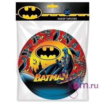 Тарелки "Бэтмен (Batman)" 6 шт.