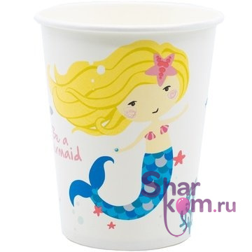 Набор стаканов "Русалка в море" 8 шт.