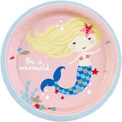 Тарелки "Русалка в море" 8 шт.