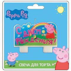 Свеча "С днём Рождения" 9*5 см.