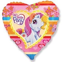 Фольгированное сердце "Мой маленький Пони (My little Poni)"