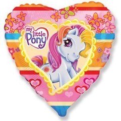 Фольгированное сердце "Мой маленький Пони (My little Poni)"