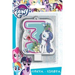 Свеча 3 "Пони" 8 см.