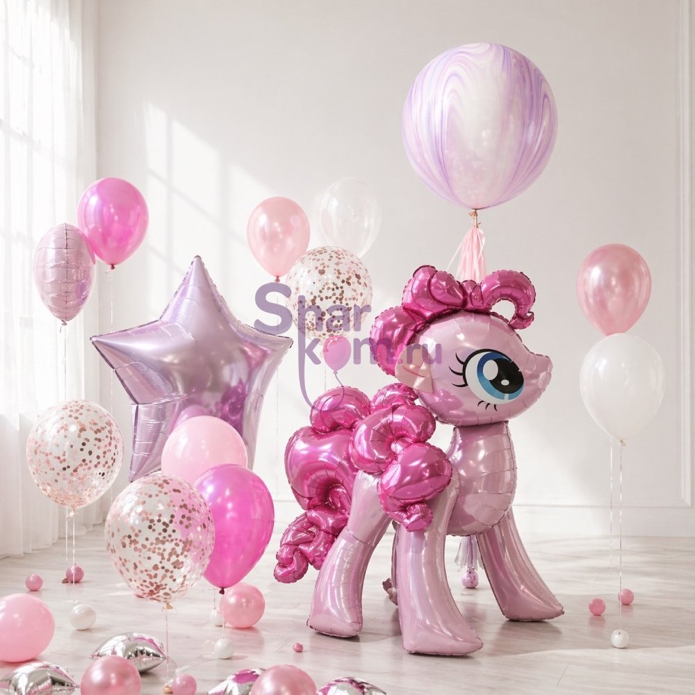 Композиция из шаров "Красивая Пони"