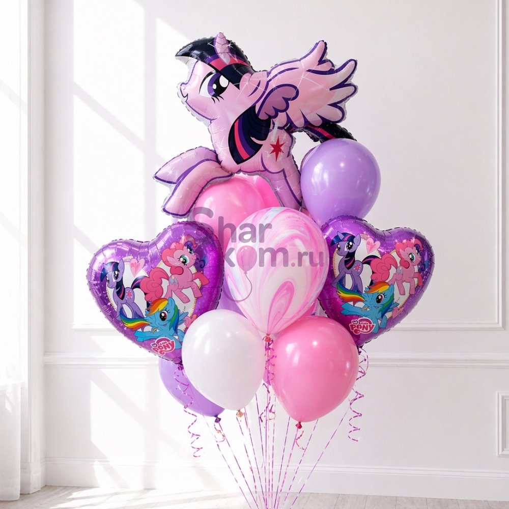 Композиция из шаров "Чудные Пони"
