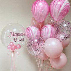 Композиция из шаров "Мраморный агат"