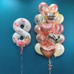 Композиция из шаров "Любимой мамочке"
