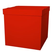 Коробка для воздушных шаров 70*70*70 (красная)