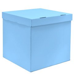 Коробка для воздушных шаров 70*70*70 (голубая)