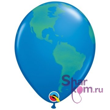 Латексный шар "Глобус"