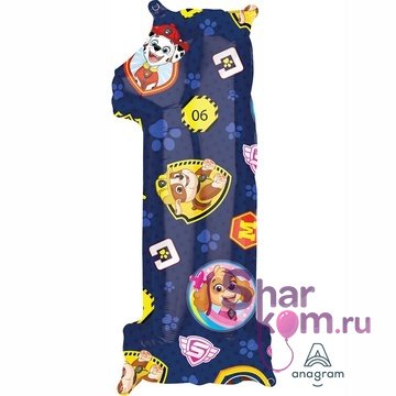 Цифра 1 "Щенячий патруль"