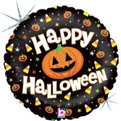 Фольгированный круг "Счастливого Хэллоуина" (HAPPY HALLOWEEN) - 2