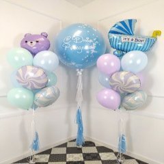 Композиция из шаров "Мишка" для мальчика