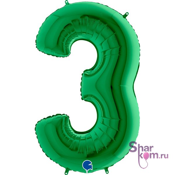 "Цифра 3" Зеленая