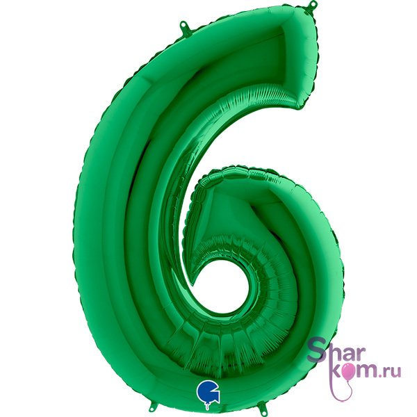 "Цифра 6" Зеленая