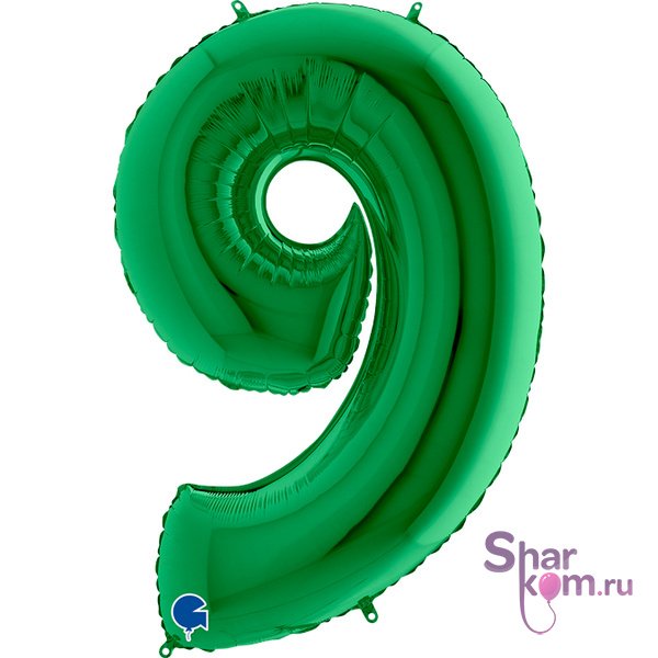 "Цифра 9" Зеленая