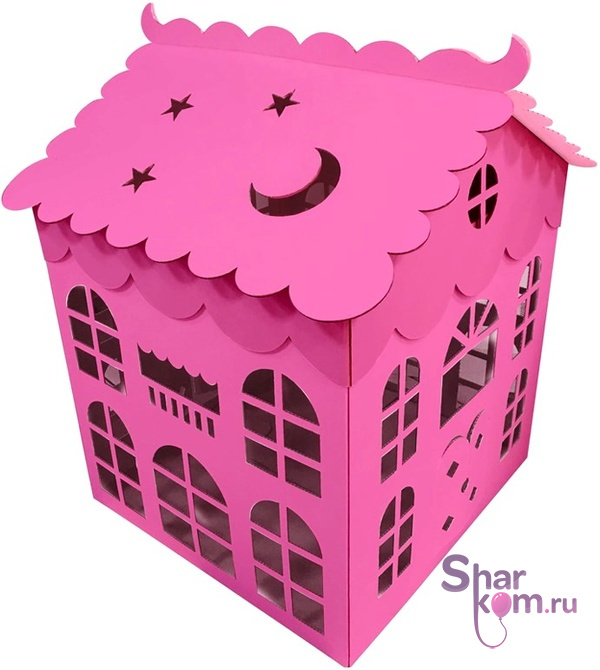 Коробка для воздушных шаров 70*70*70 "Домик"