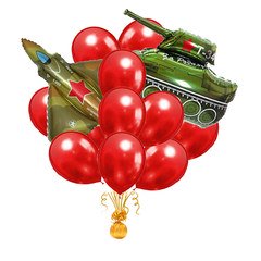 Композиция из шаров "Алые реки"