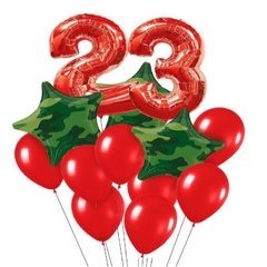 Композиция из шаров "23" Ред