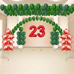 Композиция из шаров "Яркая" 23 февраля