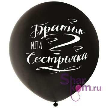 Большой шар "Братик или сестричка?"