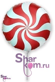 Фольгированная Мини-фигура "Красный леденец"
