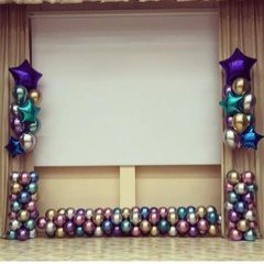 "Выпускной" - Хромированная рамка с фонтанами