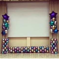 "Выпускной" - Хромированная рамка с фонтанами