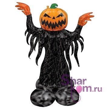 Ходячая фигура  "Демон Тыква голова" 134 см.