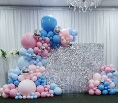 Фотозона "Пайеточная стена с шарами" - 6