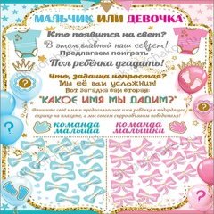 Плакат Мальчик или Девочка? (Игра), 44*60 см