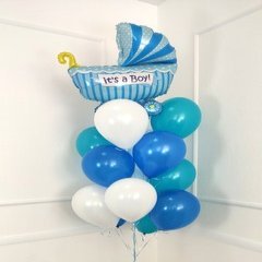 Композиция "Коляска для мальчика"