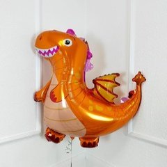Шар фигура "Дракончик", оранжевый, 91 см.