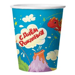 Стаканы "Динозаврики", 6 шт.