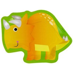 Тарелки фигурные "Динозаврики", 6шт
