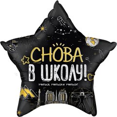 Фольгированный круг "Учиться!", 56 см.