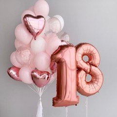 Композиция из шаров "Нежный на 18 лет"