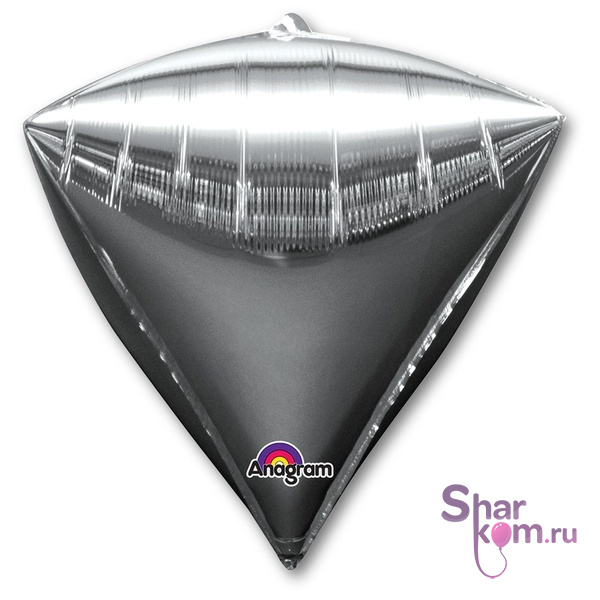 Объемный шар Конус 3Д серебряный (Silver)