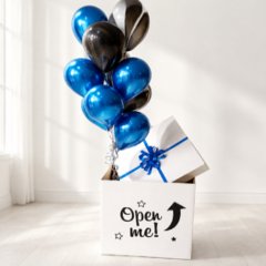 Коробка с шарами Сюрприз "Открой меня" с агатами