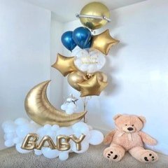 Композиция из шаров "Фонтан на стойке Малыш" (Baby)