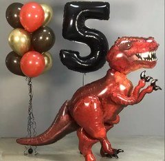 Композиция из шаров "Рекс на 5 лет"