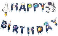Гирлянда "С ДР" (Happy Birthday) Космос, 210 см.