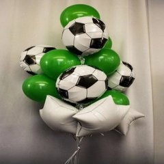 Композиция из шаров "Зеленая для футболиста"